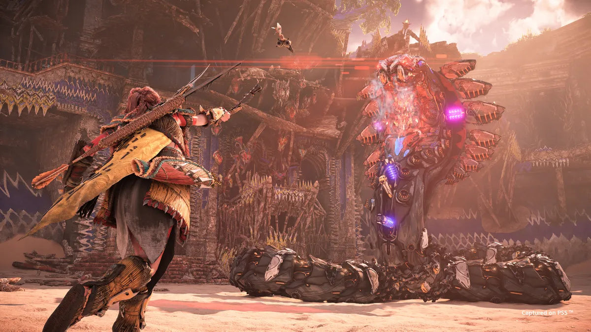 Horizon Forbidden West Launch Edition for PS4 featuring special edition packaging and post apocalyptic adventure artwork gameplay