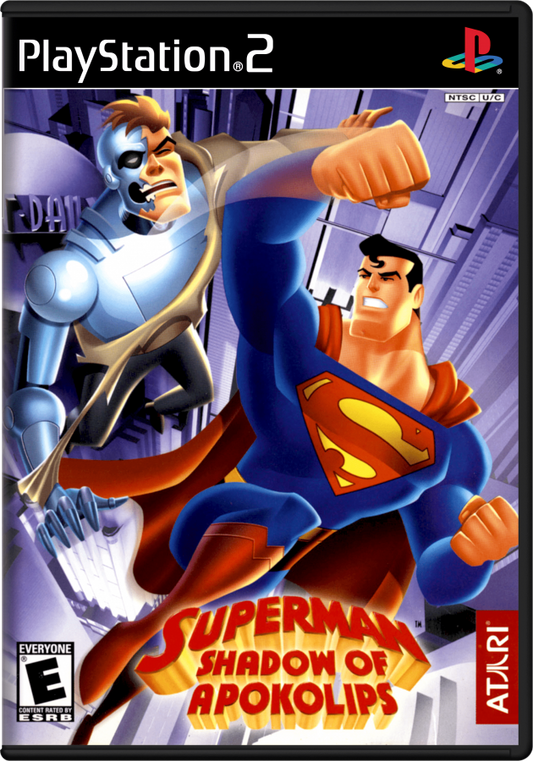 Superman Shadow of Apokolips PS2 PlayStation 2 superhero action adventure game cover art