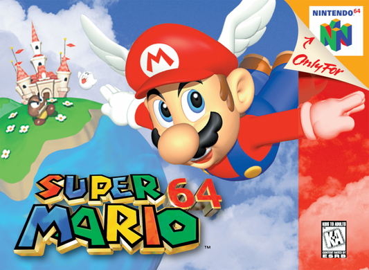 Super Mario 64 cover art for Nintendo 64 (N64) video game