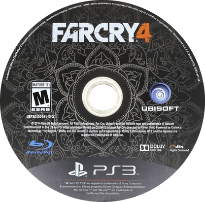 Far Cry 4 [Limited Edition] disc art for PlayStation 3 (PS3) video game
