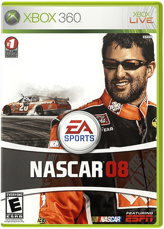 NASCAR 08 cover art for Xbox 360 (X360) sports racing video game