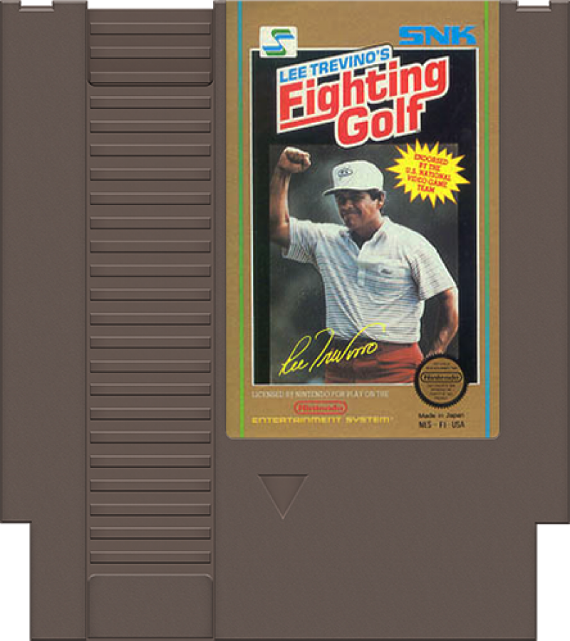 Lee Trevinos Fighting Golf cartridge for Nintendo Entertainment System NES retro video game