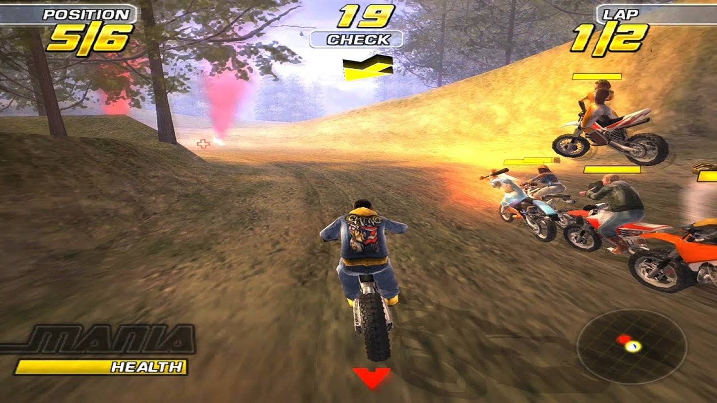 Motocross Mania 3 – PlayStation 2 (PS2) motocross racing video game gameplay