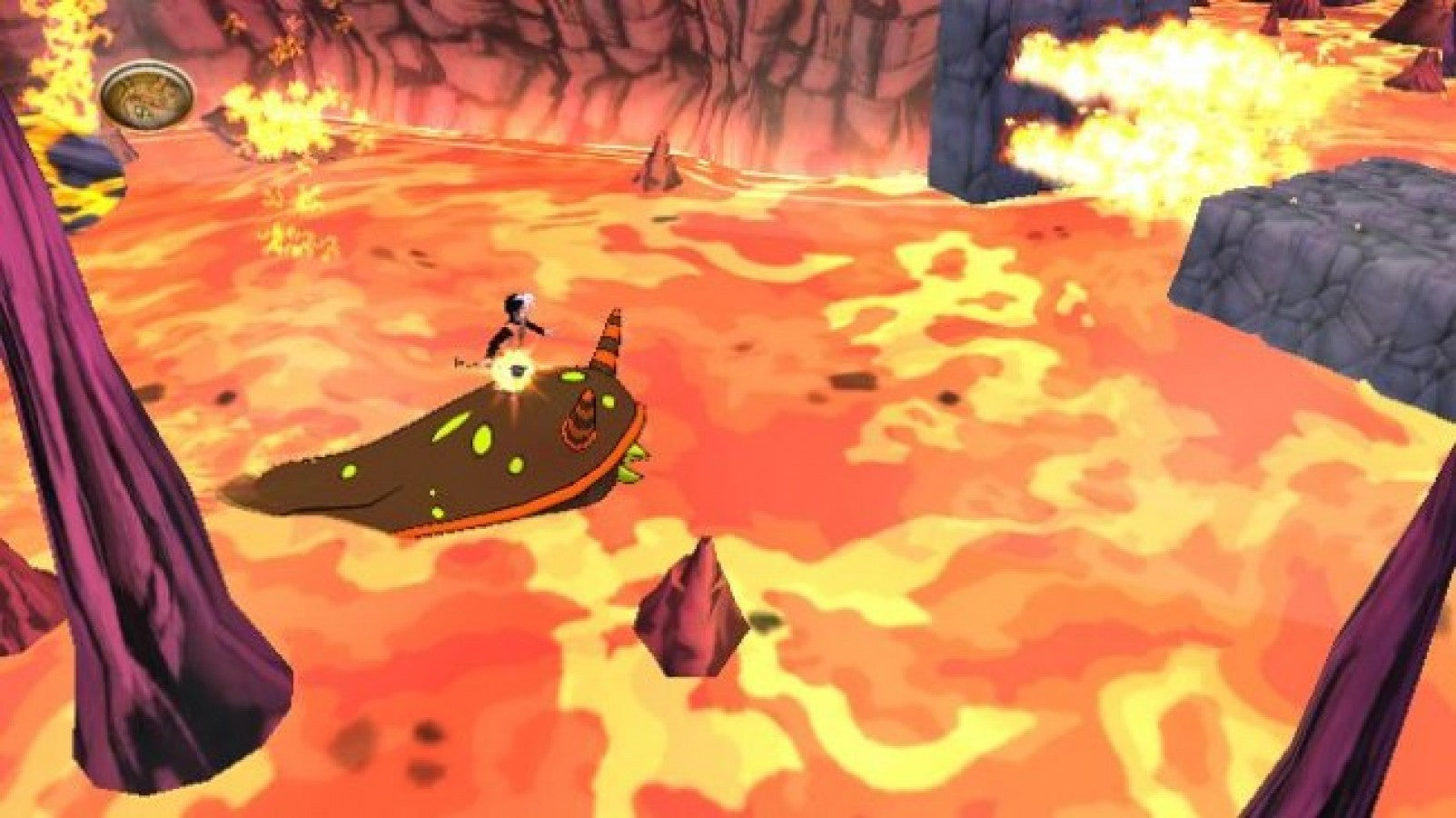 The Secret Saturdays: Beasts of the 5th Sun gameplay for Nintendo Wii (Wii) featuring action‑adventure gameplay with cryptid creatures, motion‑controlled combat, and missions inspired by the animated TV series.