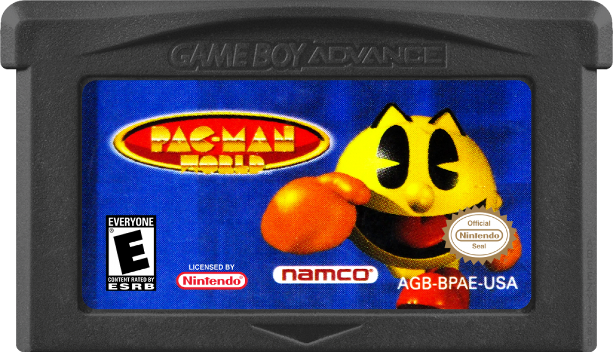 Pac-Man World – Game Boy Advance (GBA) Front Cover Cartridge Art 