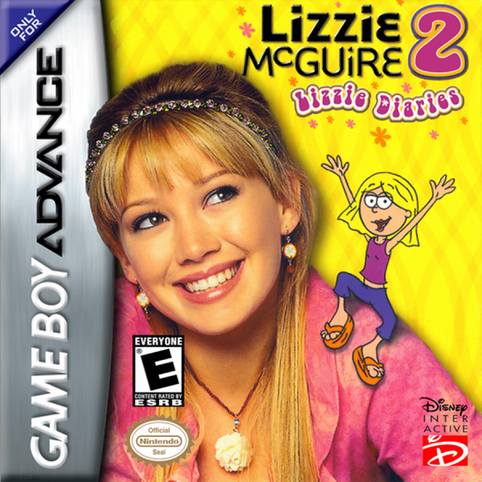Lizzie McGuire 2 cover art for Game Boy Advance (GBA) video game
