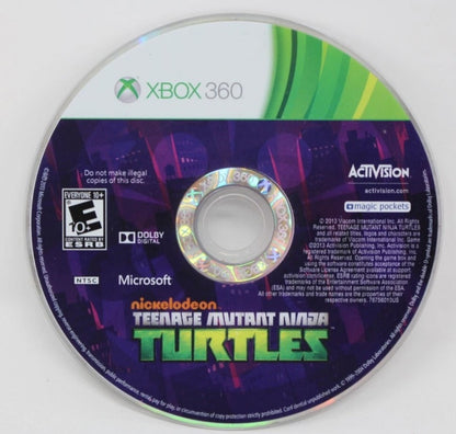 Teenage Mutant Ninja Turtles disc for Xbox 360 (X360) action-adventure beat 'em up video game