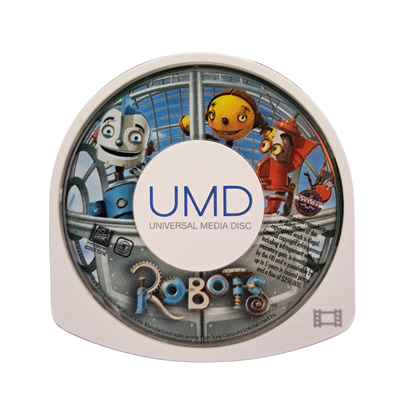 Robots UMD video for the PlayStation Portable featuring the full animated family film presented in portable format with sci fi adventure storytelling set in a world of robots created by Blue Sky Studios UMD 