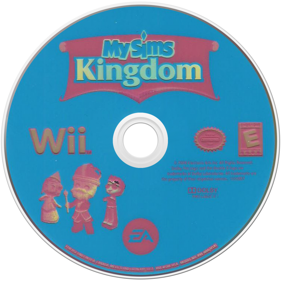 MySims: Kingdom for Nintendo Wii life simulation adventure game featuring building customization quests colorful characters creative sandbox style gameplay disc 