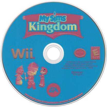 MySims: Kingdom for Nintendo Wii life simulation adventure game featuring building customization quests colorful characters creative sandbox style gameplay disc 