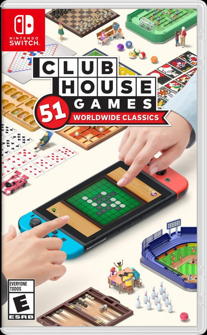 Clubhouse Games 51 Worldwide Classics cover art for Nintendo Switch party game