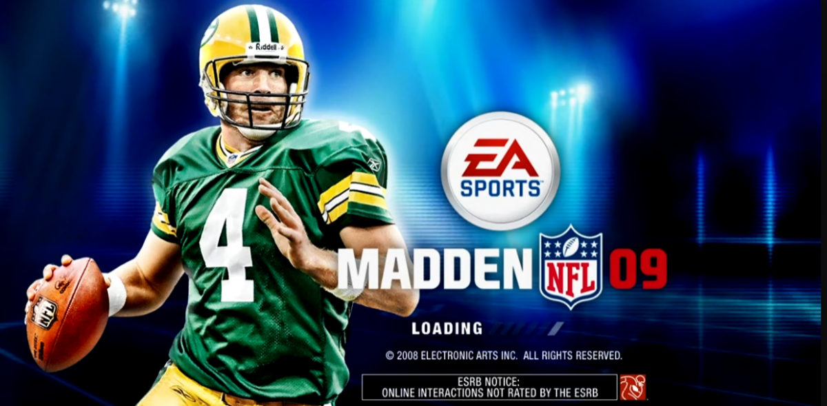 Madden NFL 09 title screen for PlayStation 3 (PS3) video game
