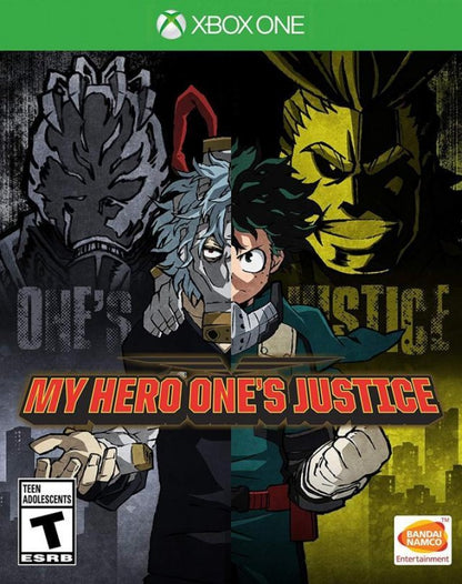 My Hero One’s Justice cover art for Xbox One (XONE) fighting video game