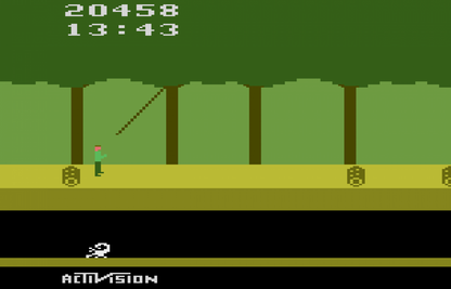 Pitfall! for Atari 2600 with classic jungle platforming and treasure-hunting theme gameplay