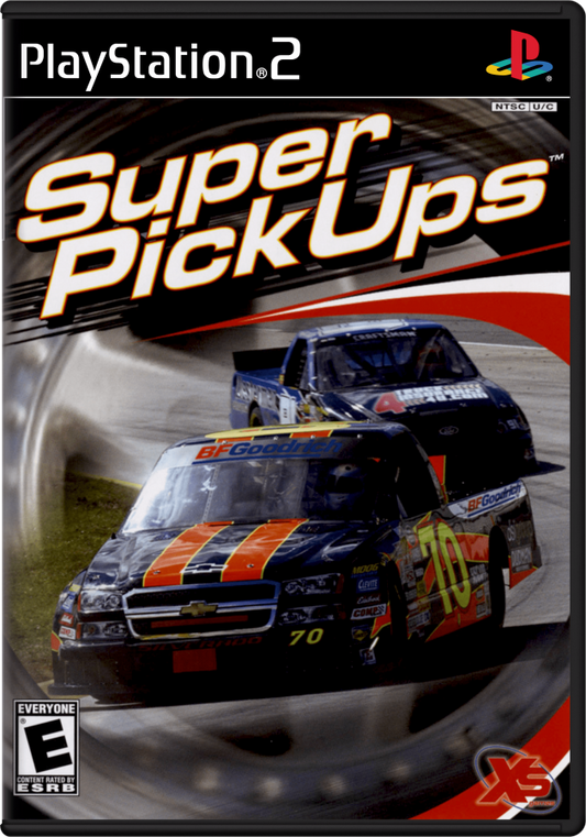 Super Pickups – PlayStation 2 (PS2) video game cover image, arcade racing.