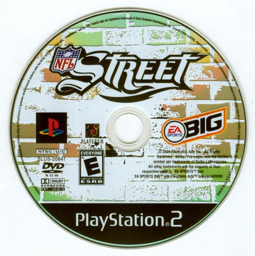 NFL Street – PlayStation 2 (PS2) arcade American football sports video game disc