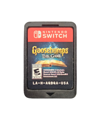 Goosebumps The Game Nintendo Switch for adventure video game fans featuring spooky puzzle solving interactive storytelling mysterious exploration classic Goosebumps monsters point and click gameplay family friendly horror collectible gaming appeal cartridge