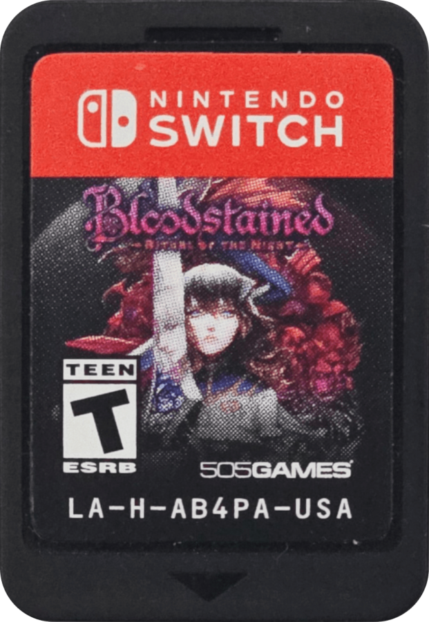 Bloodstained Ritual of the Night Nintendo Switch for action role playing video game fans featuring gothic side scrolling exploration metroidvania gameplay challenging boss battles weapon crafting character progression magical abilities dark fantasy adventure collectible gaming appeal game cartridge