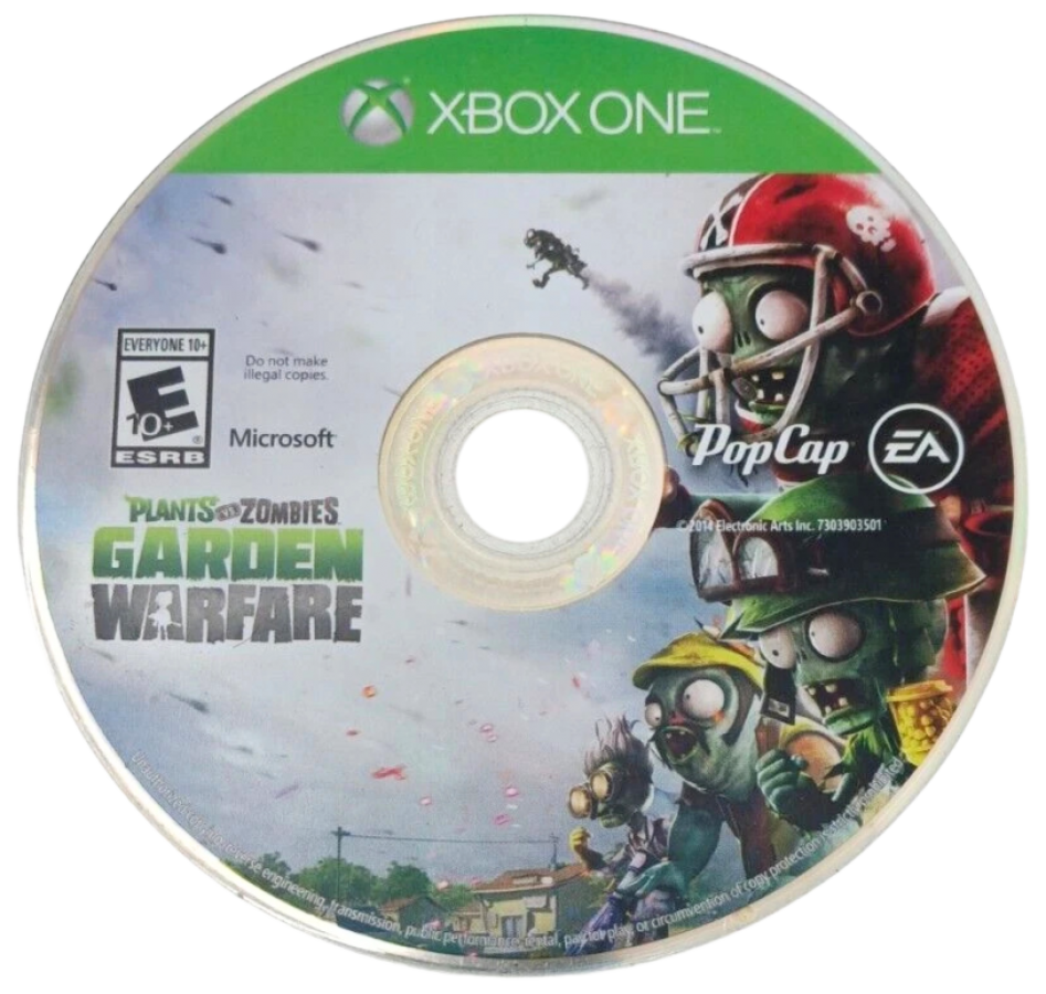 Plants vs. Zombies: Garden Warfare disc for Xbox One (XONE) third-person shooter video game