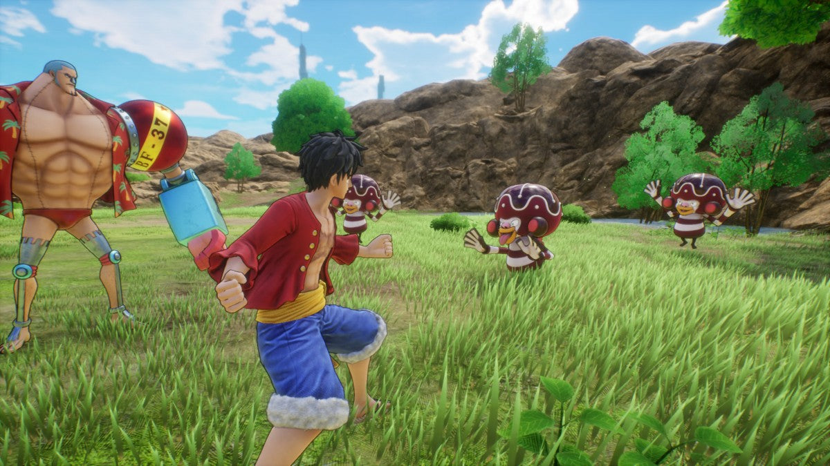 One Piece Odyssey featuring turn-based RPG adventure set in the One Piece universe gameplay