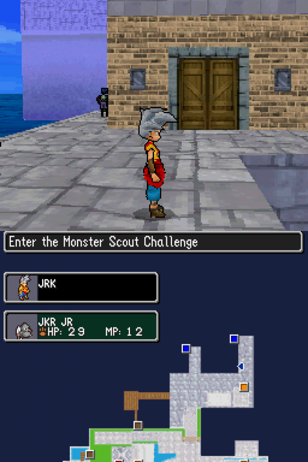 Dragon Quest Monsters Joker cartridge for the Nintendo DS featuring monster collecting RPG gameplay with turn based battles creature synthesis and open island exploration in the Dragon Quest universe gameplay
