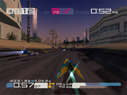 Retro Wipeout 3 PS1 inspired design featuring futuristic anti gravity racing aesthetic vintage PlayStation sci fi speed combat sleek hovercraft electronic music driven visuals iconic Psygnosis racing game nostalgia gameplay