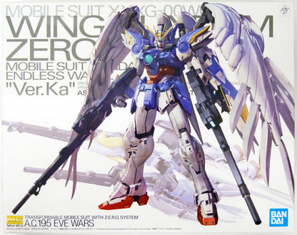Wing Gundam Zero EW Ver Ka Endless Waltz Bandai Spirits MG 1/100 model kit, Master Grade Gunpla, detailed buildable mecha, anime Gundam collectible