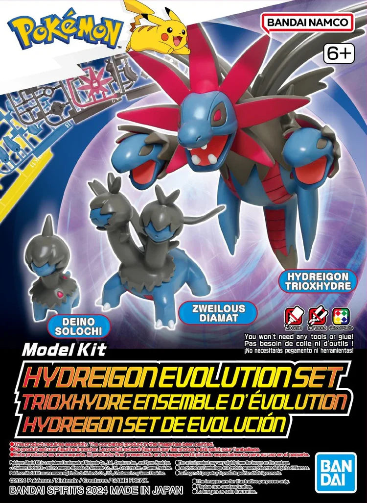 Pokemon Hydreigon Evolution Set Bandai Hobby model kit