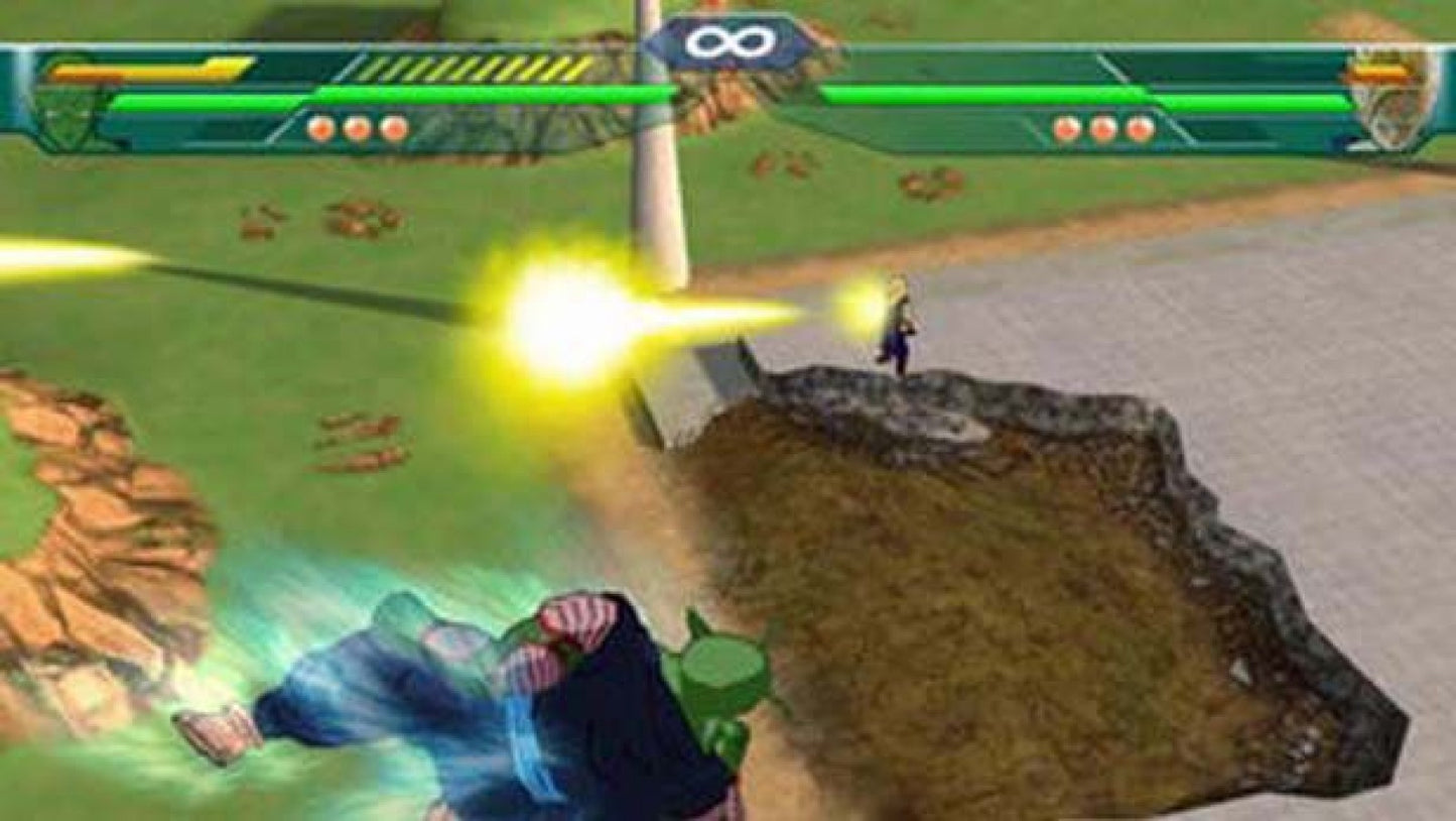 Dragon Ball Z: Budokai Tenkaichi gameplay for PlayStation 2 (PS2) anime-based 3D arena fighting video game
