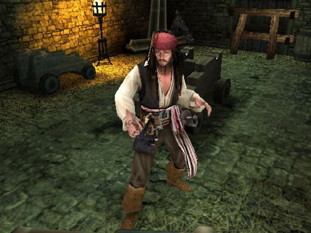 Pirates of the Caribbean: At World's End – PlayStation 2 (PS2) video game gameplay, action-adventure game.