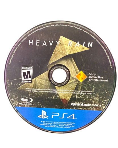 Heavy Rain and Beyond Two Souls Collection for PS4 featuring two cinematic story driven adventure games in one package disc