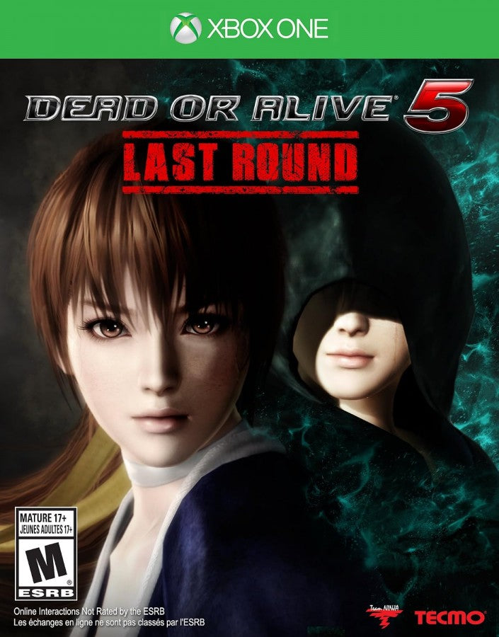 Dead or Alive 5 Last Round Xbox One XONE video game featuring 3D fighting gameplay iconic Dead or Alive characters martial arts combat fast paced battles counter attacks combo moves interactive stages destructible environments character costumes competitive multiplayer matches and enhanced Last Round edition content retro video game collection collectible gaming appeal front cover art