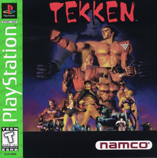 Tekken Greatest Hits PlayStation PS1 for fighting video game fans featuring classic 3D martial arts combat iconic character roster arcade style battles fast paced gameplay powerful combos competitive multiplayer tournament action collectible gaming appeal front cover art