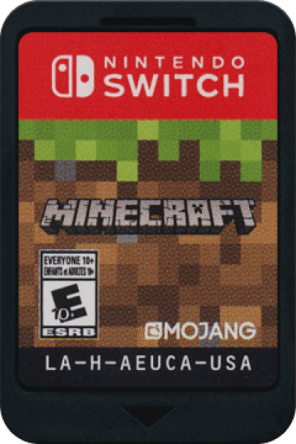 Minecraft cartridge for Nintendo Switch NS video game