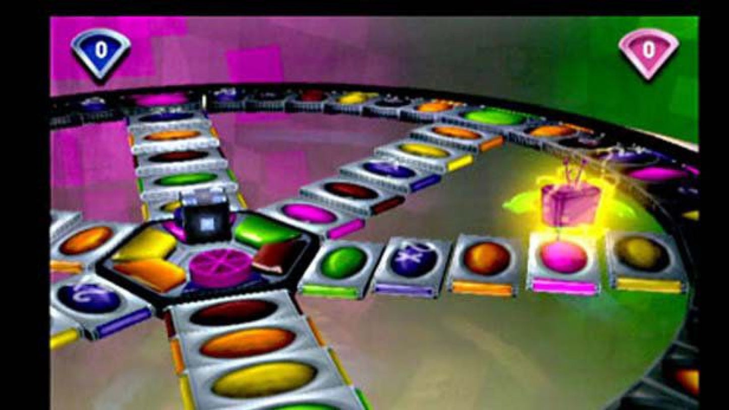 Trivial Pursuit: Unhinged – PlayStation 2 (PS2) video game gameplay, party trivia game.