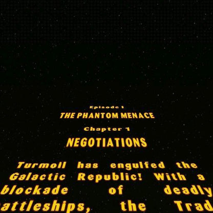 LEGO Star Wars The Video Game for GameCube featuring family friendly action adventure based on the Star Wars universe text crawl