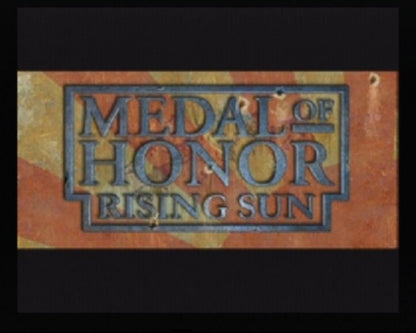 Medal of Honor: Rising Sun start screen for GameCube (GC) World War II first-person shooter video game