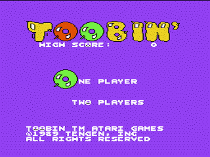 Toobin Nintendo Entertainment System NES for retro video game enthusiasts featuring arcade style river rafting gameplay fast paced obstacle navigation competitive racing mechanics winding waterways reflex based challenges colorful classic action and collectible gaming appeal gameplay