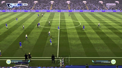Retro FIFA 15 PS4 inspired design featuring realistic soccer simulation aesthetic next generation sports gameplay immersive stadium atmosphere fast paced football matches licensed teams competitive online play nostalgic EA Sports presentation gameplay