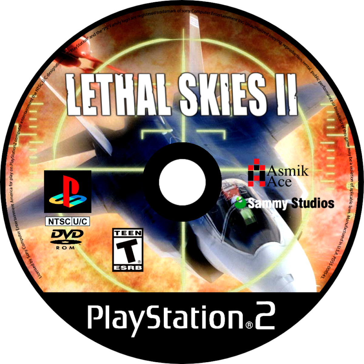 Lethal Skies II PlayStation 2 retro video game combat flight simulator disc (2003)