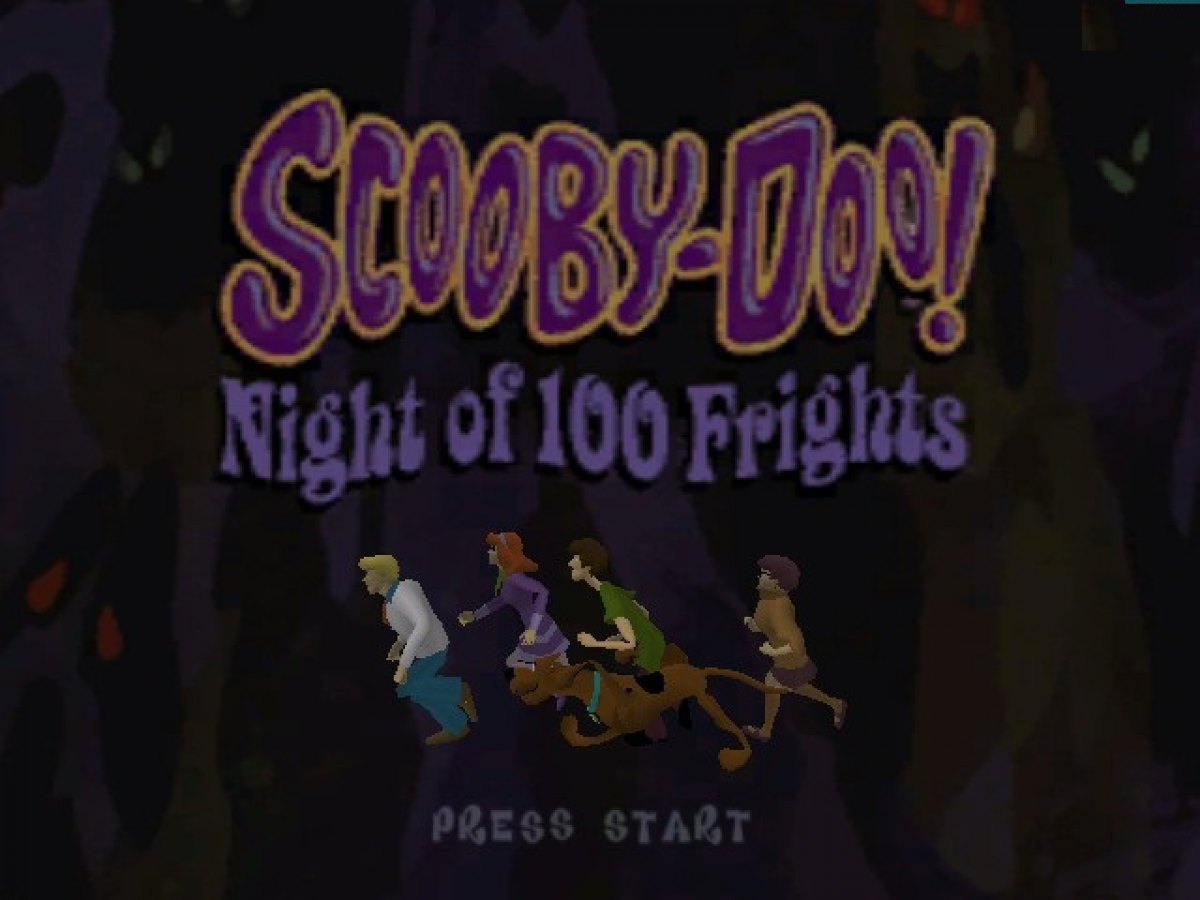 Scooby-Doo!: Night of 100 Frights for GameCube (GC) at Gamers INC, featuring a spooky 3D platforming adventure where you play as Scooby-Doo searching for the rest of the Mystery Inc. gang in the haunted Mystic Manor, collecting Scooby Snacks, unlocking fun power-ups, and facing off against classic villains from the original cartoon series gameplay