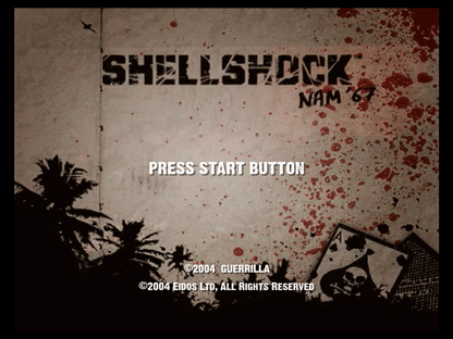 Shellshock: Nam 67 title screen for Xbox (XBOX) video game