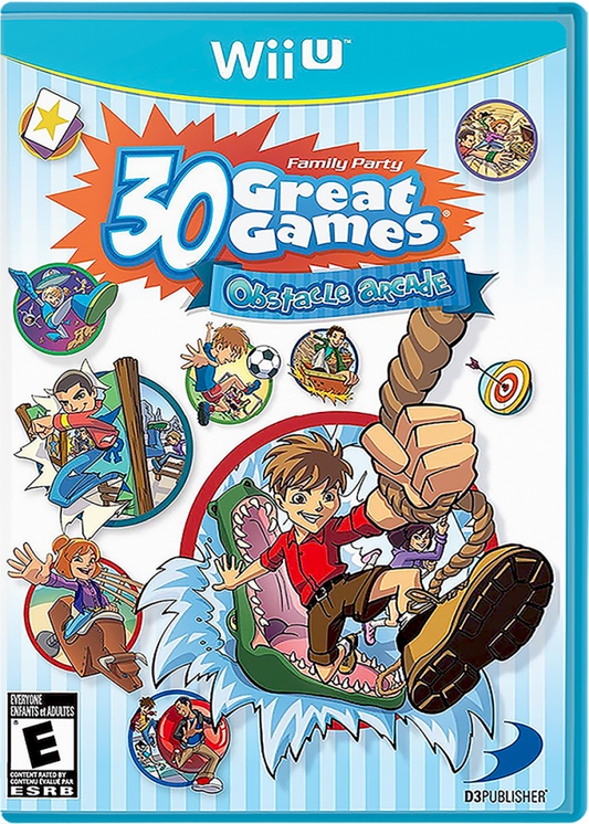 Family Party: 30 Great Games Obstacle Arcade cover art for Nintendo Wii U (WiiU) video game