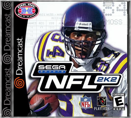 NFL 2K2 cover art for Sega Dreamcast (DC) video game