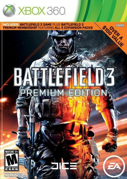 Battlefield 3 [Premium Edition] cover art for Xbox 360 (X360) video game