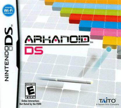 Arkanoid cover art for Nintendo DS (DS) classic brick-breaking puzzle video game