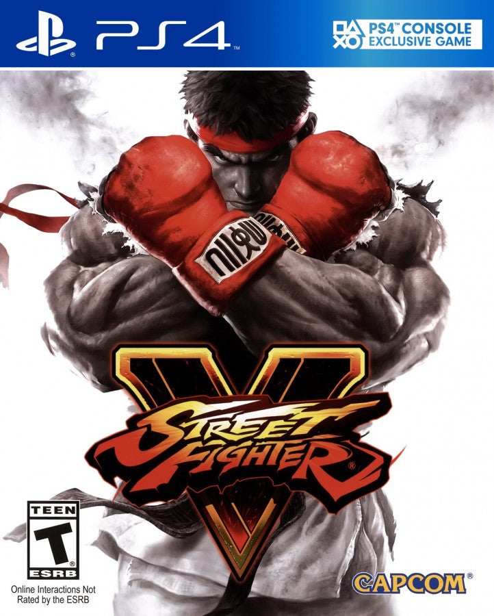 Street Fighter V – PlayStation 4 (PS4) video game cover image, fighting game