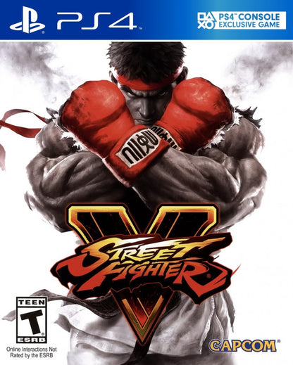 Street Fighter V – PlayStation 4 (PS4) video game cover image, fighting game