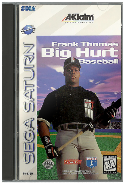 Frank Thomas Big Hurt Baseball cover art for Sega Saturn (SS) video game