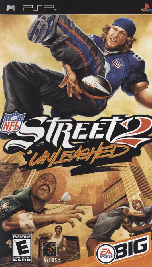 NFL Street 2 Unleashed cover art for PlayStation Portable (PSP) football sports game